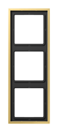 Рамка 3 поста JUNG LS METAL, латунь