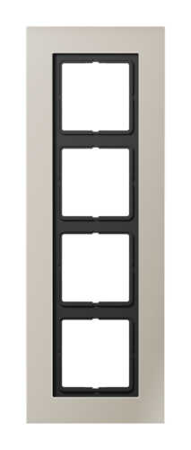 Рамка 4 поста JUNG LS PLUS, стальной