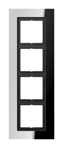 Рамка 4 поста JUNG LS PLUS, хром