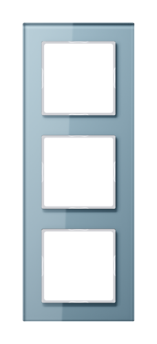 Рамка 3 поста JUNG A CREATION, голубой