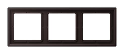 Рамка 3 поста JUNG LS ZERO, dark лакиованный алюминий