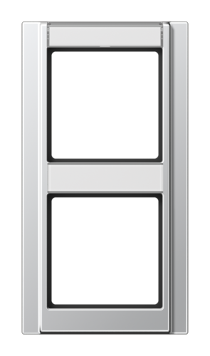 Рамка 2 поста JUNG A 500, вертикальная, алюминий