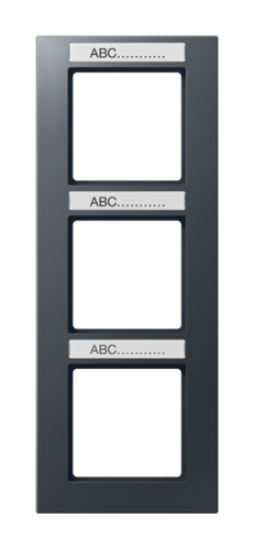 Рамка 3 поста JUNG A CREATION, антрацит