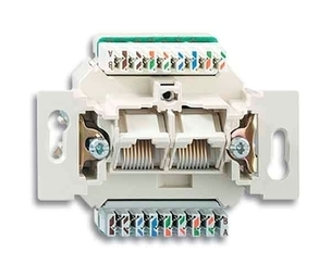 Механизм розетки 2xRJ45 Cat.5 JUNG ECO PROFI