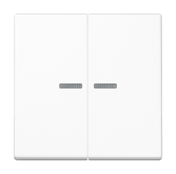 Клавиша двойная с линзами JUNG А-СЕРИЯ, белый