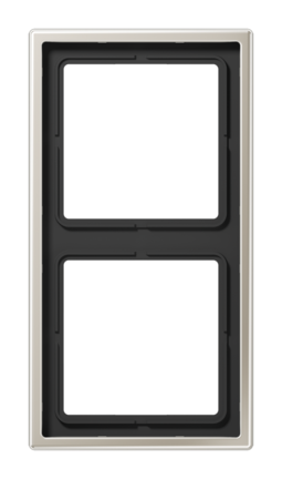 Рамка 2 поста JUNG LS METAL, стальной