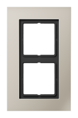 Рамка 2 поста JUNG LS PLUS, стальной