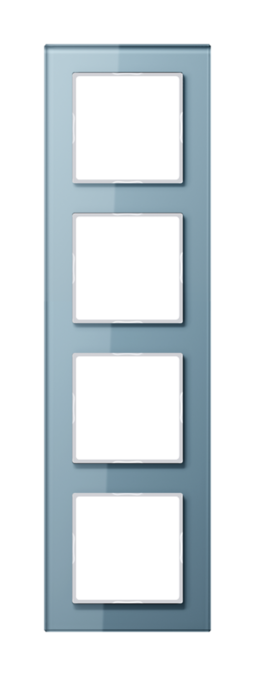 Рамка 4 поста JUNG A CREATION, голубой