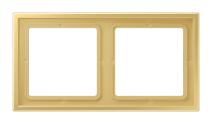 Рамка 2 поста JUNG LS ZERO, латунь