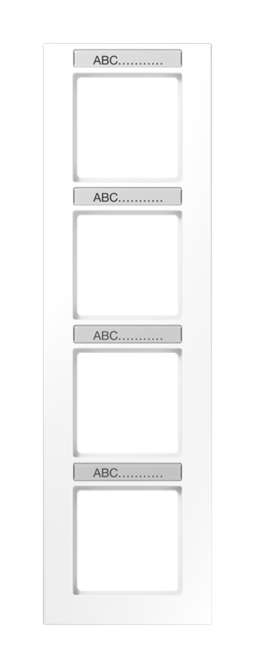 Рамка 4 поста JUNG A CREATION, белый