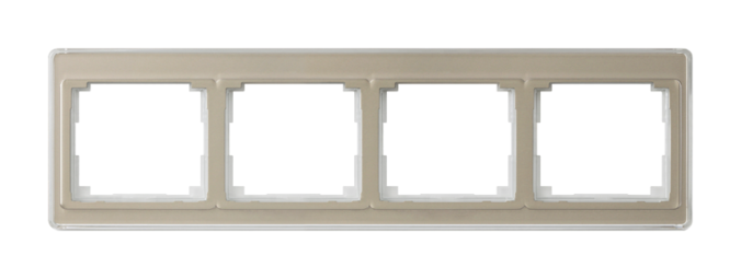 Рамка 4 поста JUNG SL 500, горизонтальная, бронзовый