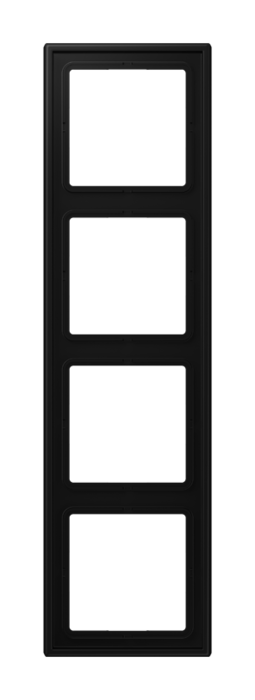 LS990 Рамка 4-местная, цвет матовый черный