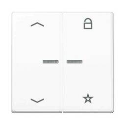 Накладка на жалюзийный выключатель Jung А-СЕРИЯ, белый, AS1701PWW