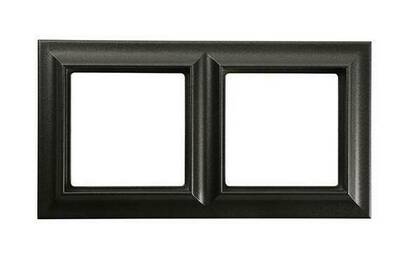 Рамка 2 поста Jung ECO PROFI, черный матовый, EPS482SWM