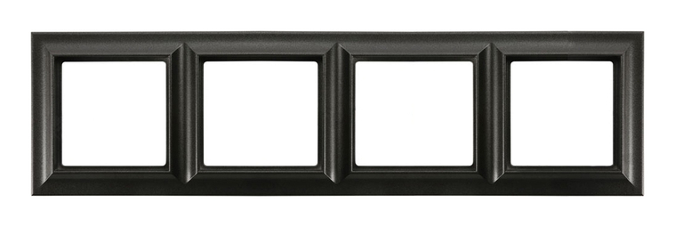 Рамка 4 поста Jung ECO PROFI, черный матовый, EPS484SWM